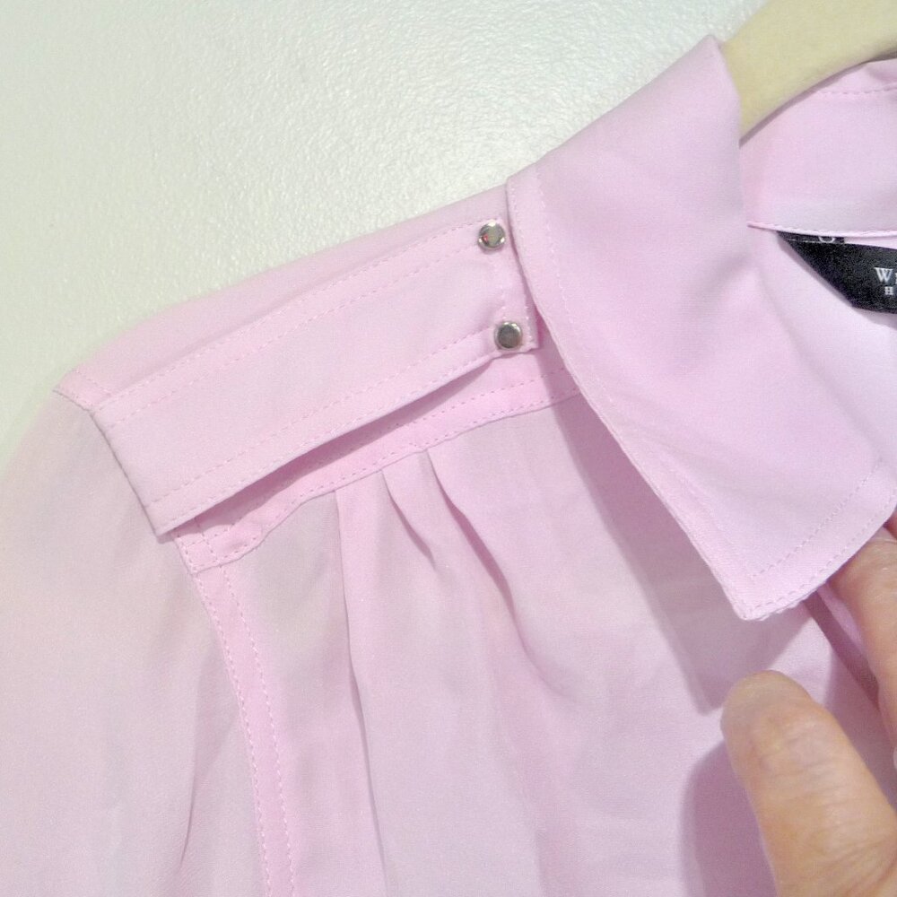 Women's Pink Blouse - Picture 10 of 12